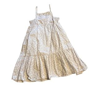 Charming Cream Floral Kids Dress